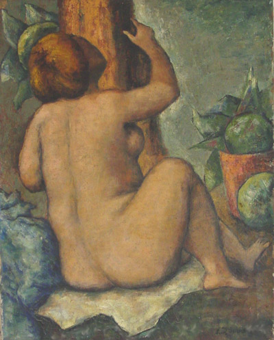 Nude with her Back with Toward Us